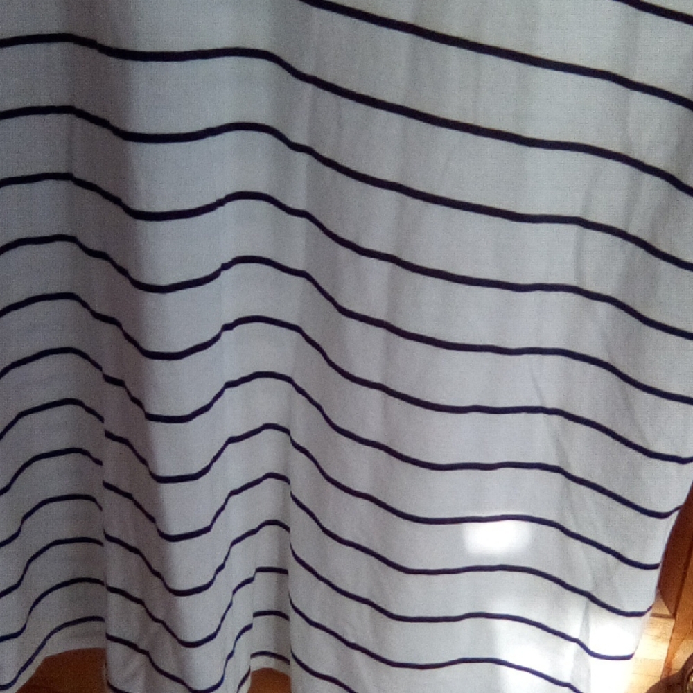 Garnet Hill Navy Striped Short Sleeve Tee - Picture 7 of 11
